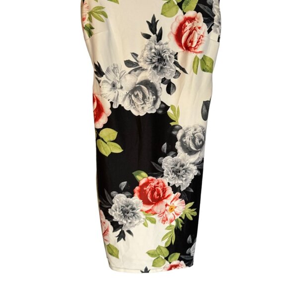 Kate & Lily Floral Print Dress Size 10 black multi stretch floral women dress - Picture 2 of 12
